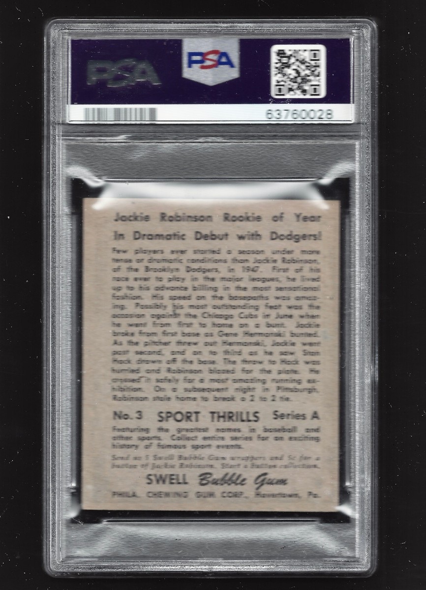 1948 Swell Sport Thrills - Jackie Robinson #3 (RC) for sale online