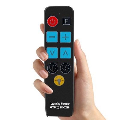 Big Button Universal TV Fernbedienung für hintergrundbeleuchtete Fernbedienung, schwarz