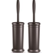 Toilet Brush and Holder 2 Pack, Toilet Bowl Brush with Extra Long Handle, Toi...