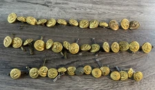 Old Button Lot Eagle Brass Metal Military Vanguard New York Superior Extra