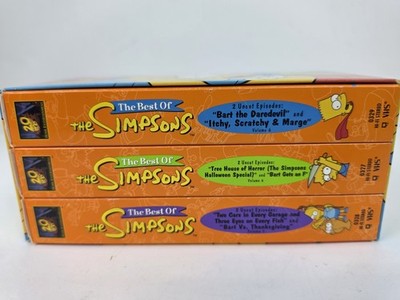 The Best of the Simpsons Box Set Vol. 4 5 6 (VHS, 1997, 3-Tape Set