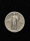 1920 Philadelphia Mint Silver Standing Liberty Quarter - Fine Condition NICE