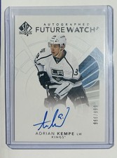 2017-18 Upper Deck SP Authentic Adrian Kempe Future Watch Auto /999 LA Kings