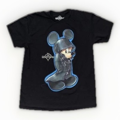 トップス Disney KINGDOM HEARTS King Mickey Tee XL Loiter Disney Kingdom Hearts King Mickey T-Shirt Black | Culture