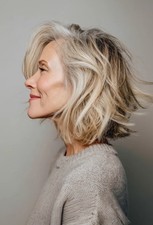 Beige Blonde Short Bob Wave 100 Human Hair Wig 13x4 Lace Front Wig