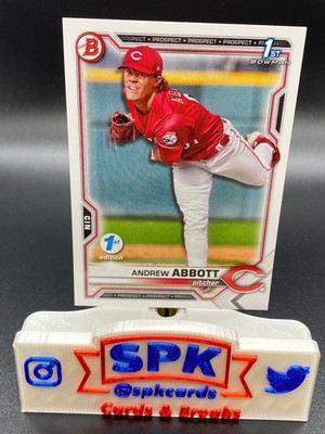 2021 Bowman Draft 1st Edition BD-8 Andrew Abbott Cincinnati Reds 1st Bowman