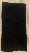 1 3/4 Yards Solid Black Cotton Fabric 60x63 - NEW