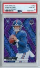 2025 Panini Mosaic Jaxson Dart PURPLE SCOPE PRIZM Rookie #362 PSA 10 Gem GIANTS