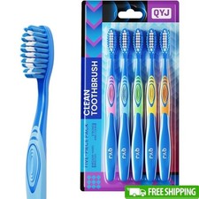 Medium Bristle Toothbrush Set Soft Grip Gum P...