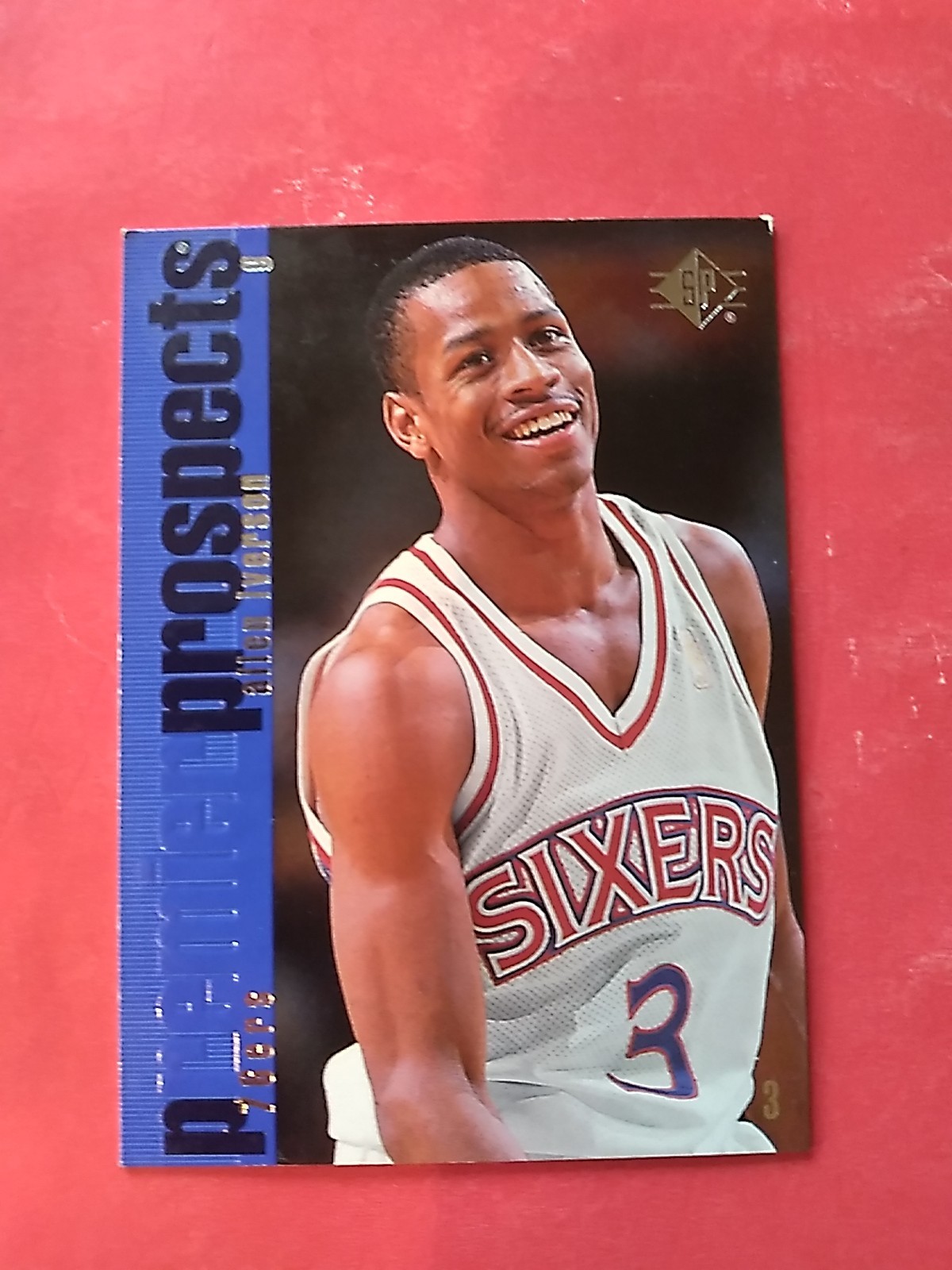 1996-97 SP - Premier Prospects Allen Iverson #141 (RC)