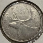 CANADA 1960 Quarter 80% SILVER 25 CENTS