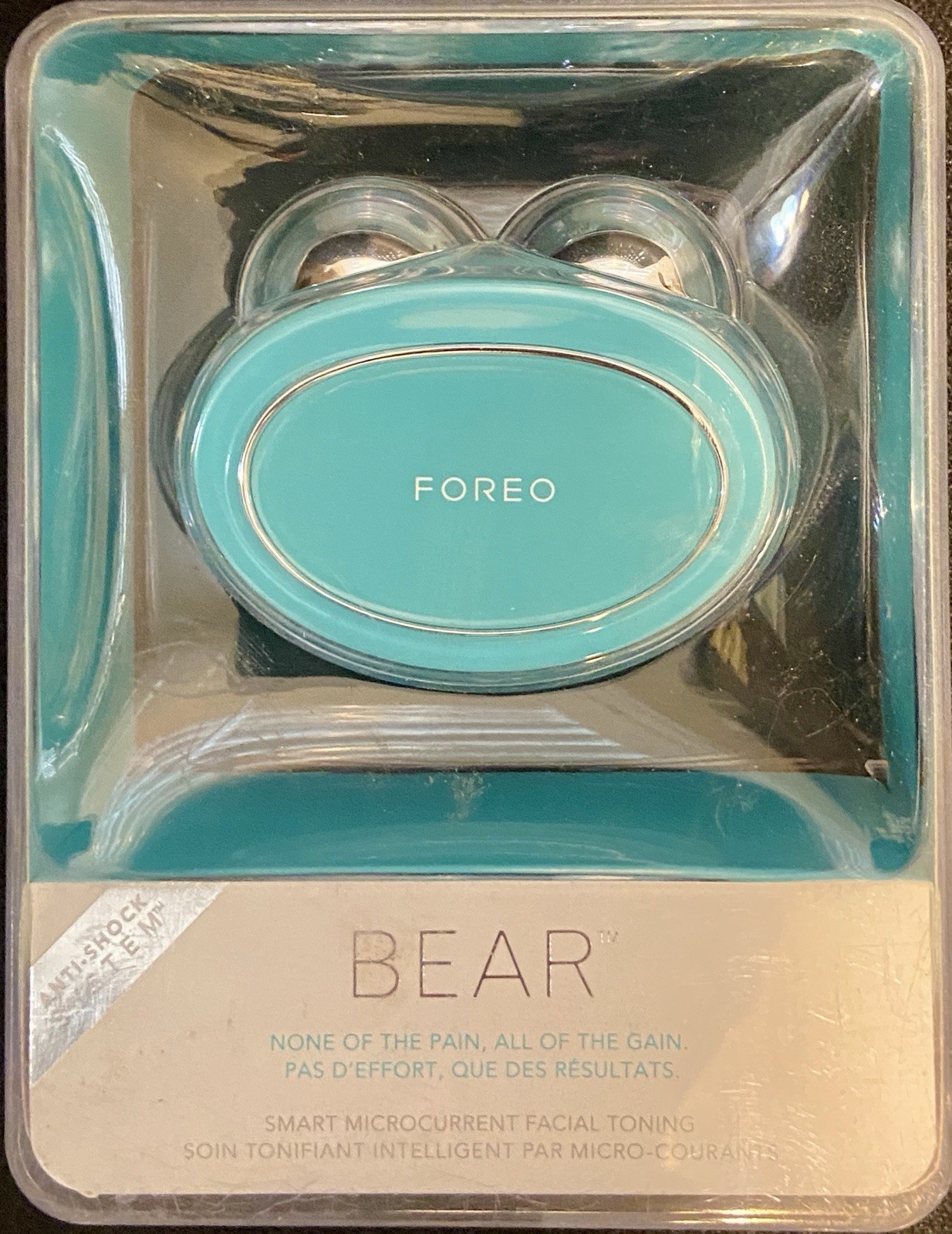 FOREO BEAR Smart Microcurrent Facial Toning Device - Turquoise - NEW!
