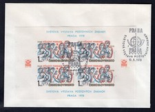 CZECHOSLOVAKIA 1978 Stamp Expo Souvenir Sheet on Commemorative Cover