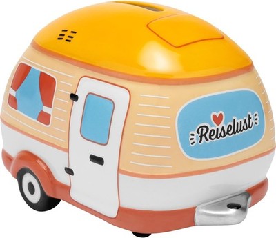 Spardose Sparbüchse Trailer-Form Geschenk Sheepworld Motiv Fernweh Meer 48418