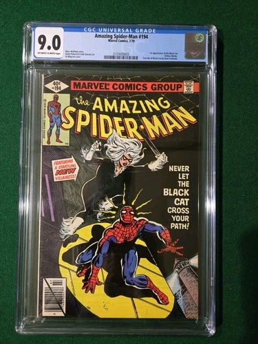 Amazing Spider-Man #194 1979 CGC 9.0 1st appearance of the Black Cat Nice!