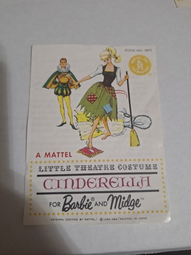 Vintage Barbie Cinderella (1964) Et Prince – Mattel – Fabriqués Au Japon – Collector
