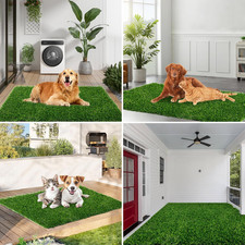 Grass Pad Dogs Potty 33X20.8" Dog Grass Pad Reusable Pee Fake Grass Mat Pets Use