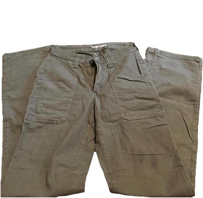 Women s Wrangler RIGGS Workwear Gray Canvas Pants 4x32 Regular Straight Fit
