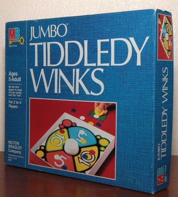 VTG 1982 Milton Bradley Jumbo Tiddley Winks Board Game