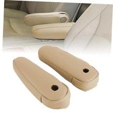 Leather Car Seat Armrest Cover Compatible with Lexus RX300 RX330 Beige Tan