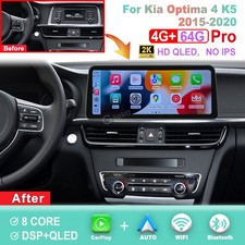 12.3'' 2K Screen For Kia Optima 4 2015-2020 Android Radio Carplay Android Auto
