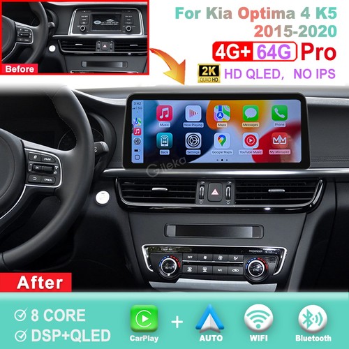 12.3'' 2K Screen For Kia Optima 4  2015-2020 Android Radio Carplay Android Auto
