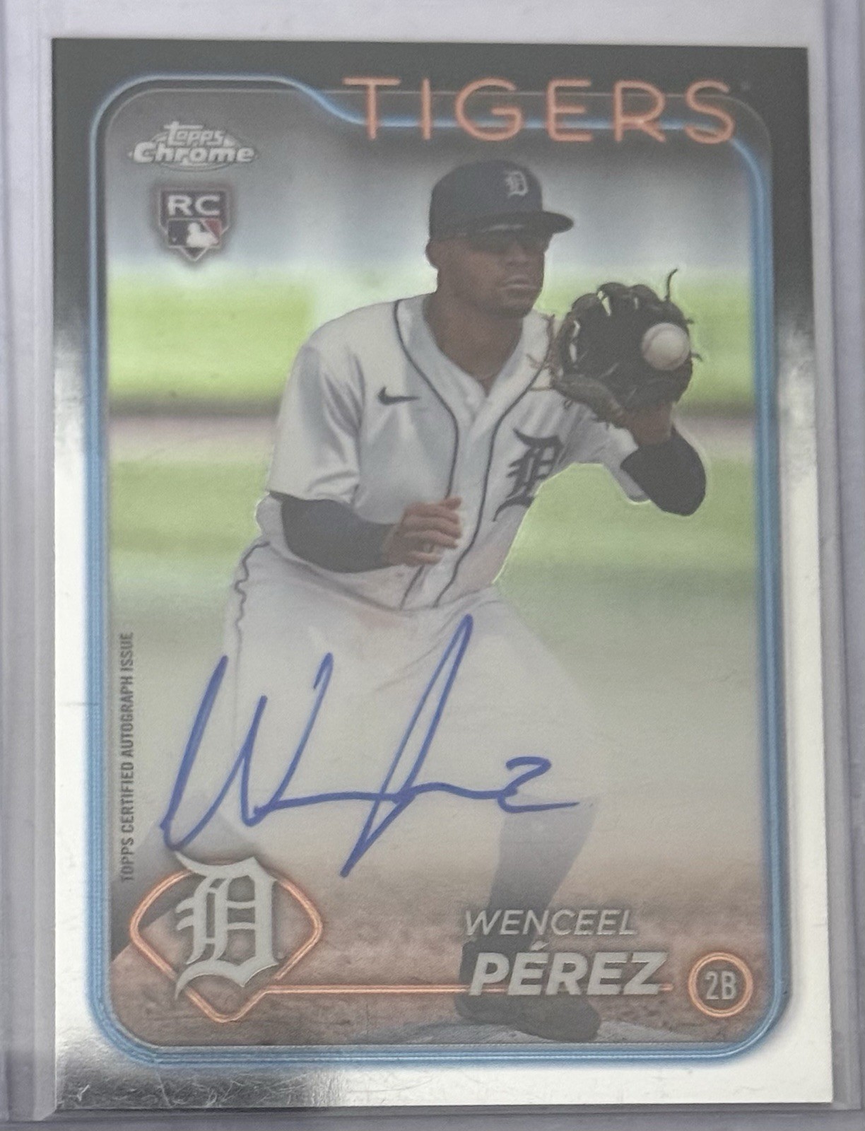 2024 Topps Chrome Update Wenceel Perez Auto RC Rookie #RA-WP Tigers