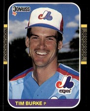 1987 Donruss Tim Burke Montreal Expos #222