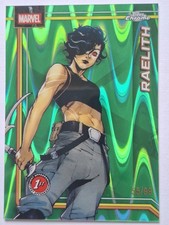 RAELITH 2026 Topps Chrome Marvel Comics #142 Green RayWave Refractor /99 Debut