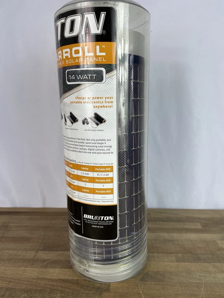 Brunton SolarRoll Panel Solar Flexible 14 W Carga o Electrónica de Potencia Nuevo Foto 4 de 4