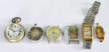 Vint. Wristwatch/Pocket Watch West End,Kienzle,Favre Leuba 6Nos For Repair/Parts