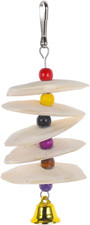 Small Bird Toys Cuttlefish Bone Bird Cuttlebone, Cuttlefish Bones with Bell Pet