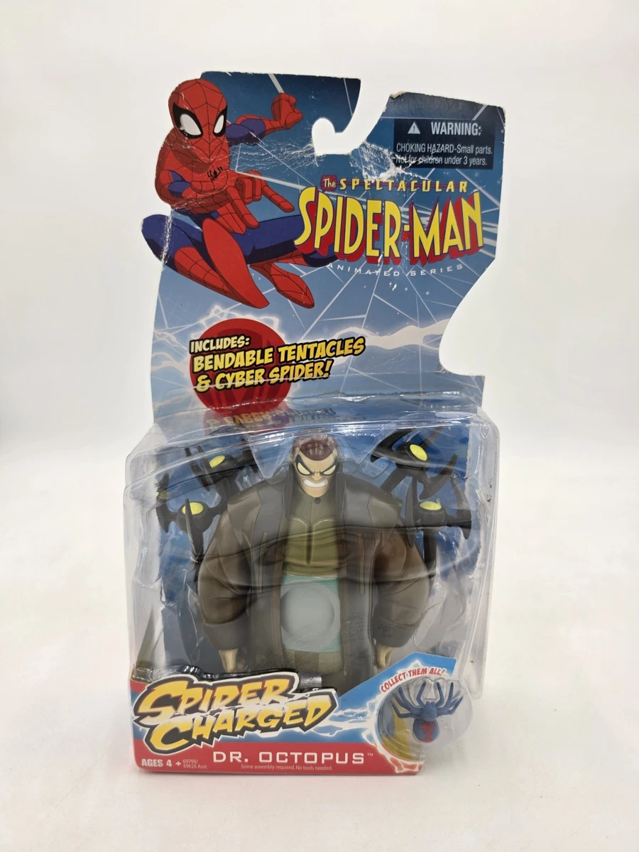 2009 Spectacular Spider-Man Action Figure Super Charged Dr. Octupus Rare Dmgd
