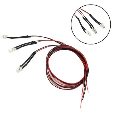 Beleuchtung flackernde LED rot Geländeanlagen mit Kabelleitungen gelb 20cm Kabel