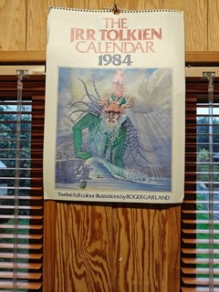 JRR Tolkien 1984 Calendar Very Rare