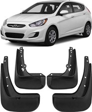 New Full Set Splash Guards Mud Flaps For Hyundai 2011-2017 Accent Hatchback New Full Set Splash Guards Mud Flaps For Hyundai 2011-2017 Accent Hatchback