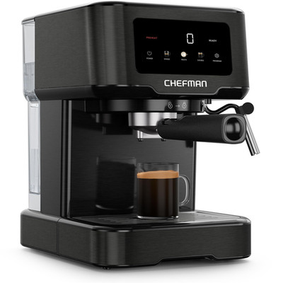 Chefman Craftbrew Espresso Machine 15-Bar Pump Digital Espresso Maker W/Steam