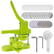 Button Badge Pin Maker Machine 58Mm 2.25" DIY Press Kit with 100 Free Button P