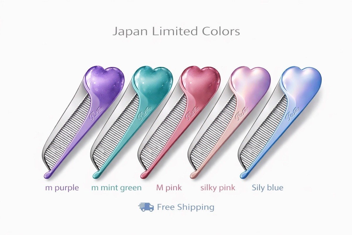 ReFa HEART COMB Aira Folding Hair Comb Limited New Colors