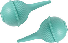 Comfort Axis Baby Nasal Aspirator and Ear Wax Bulb Syringe, Green, 3 Oz, Pack of