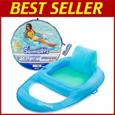 Spring Float  Recliner Pool Lounger - Sky Blue