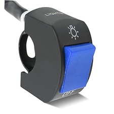 Motorcycle Headlight Switch Handlebar Toggle Switch with On Off 1 Piece Blue