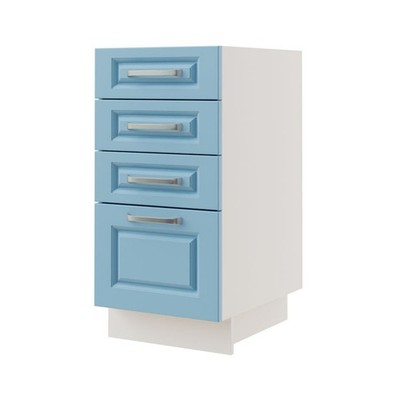 Schubladenunterschrank Pescara 40x50x82cm HETTICH Vollauszug wählbar (PE-D4A/40)
