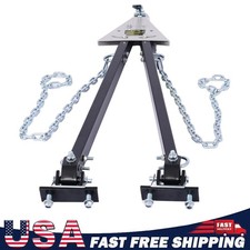Adjustable Tow Bar Heavy-duty 5000 Lbs Steel Bumper-mount Tow Hitch Safety Chain