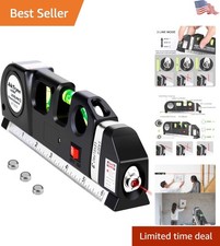 8ft Multipurpose Laser Level Tool with Red Beam for Precision Home Projects