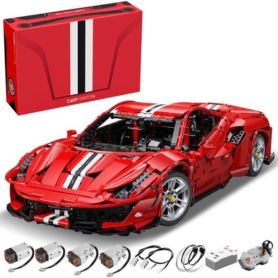 CaDA Master C61042W Super Car Building Kit, MOC Remote Control Car, 1:8 RC Colle