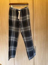 Jack Wills Womens Pyjama Bottoms Check Flannel Lounge Pants UK 10 PJ Trousers