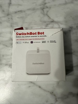 SwitchBot Bot Smart Switch Button Pusher, Open Box White