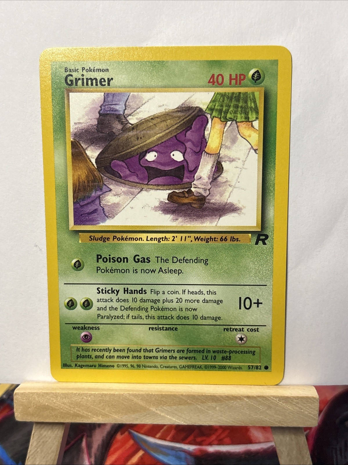 Grimer - 57/82 - Common - Team Rocket - Pokemon Card - NM/M