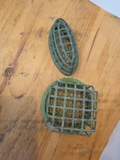 TWO Vintage Dazey Mfg Co.( ?) Metal Needle Flower Floral Frog 